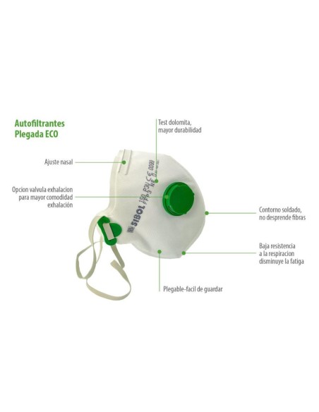 Caja Mascarilla Autofiltrante FFP3 NRD c/valvula 