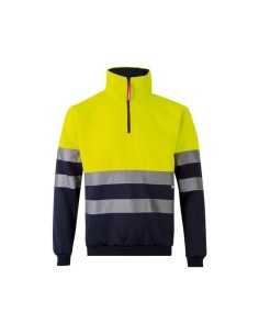 SUDADERA BICOLOR MEDIA CREMALLERA  AV