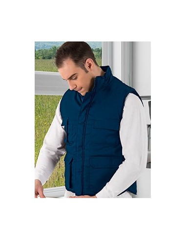 Chaleco de trabajo multibolsillos acolchado