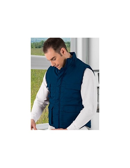 Chaleco de trabajo multibolsillos acolchado