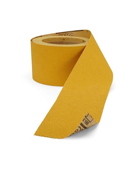 Papel amarillo 115 mm  x 5 m  grano 80