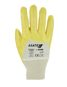 GUANTE NITRILO AMARILLO  PE 