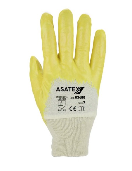 GUANTE NITRILO AMARILLO  PE 