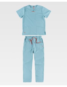 Conjunto sanitario elástico de casaca y pantalón 