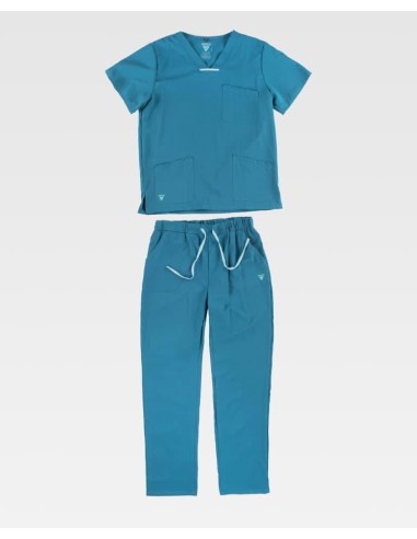 Conjunto sanitario elástico de casaca y pantalón 