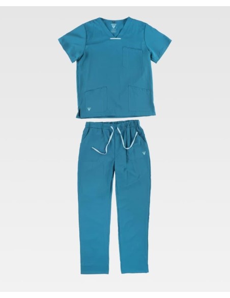 Conjunto sanitario elástico de casaca y pantalón 