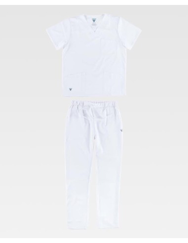 Conjunto sanitario elástico de casaca y pantalón 