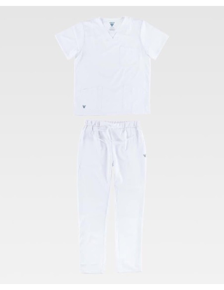 Conjunto sanitario elástico de casaca y pantalón 