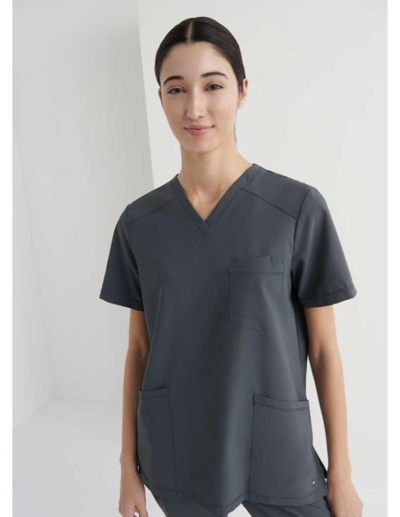 Casaca Sanitaria Cuello V Regular Fit