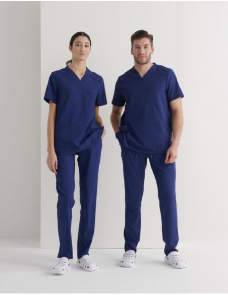 Casaca Sanitaria Cuello V Regular Fit