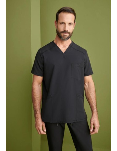 Casaca Sanitaria Cuello V Regular Fit