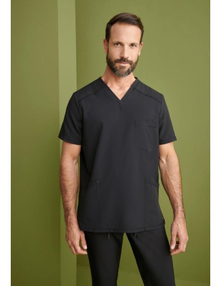 Casaca Sanitaria Cuello V Regular Fit