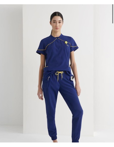 Casaca Mujer Cuello V Rib Slim Fit