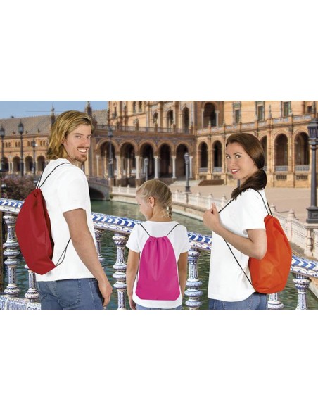 Mochila de cuerdas en tejido no tejido 