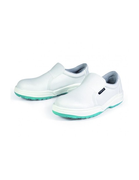 Zapato de microfibra blanca hidrofugada