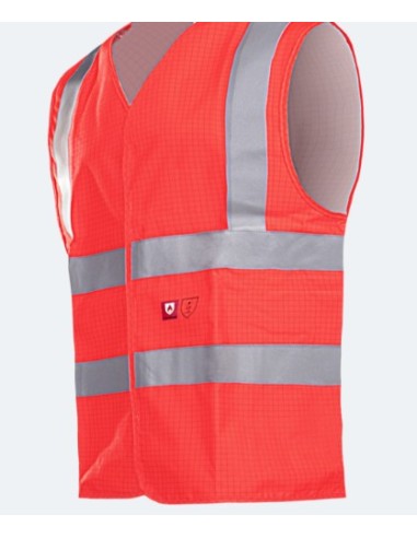 Chaleco alta visibilidad iGNIFUGO ROJO 