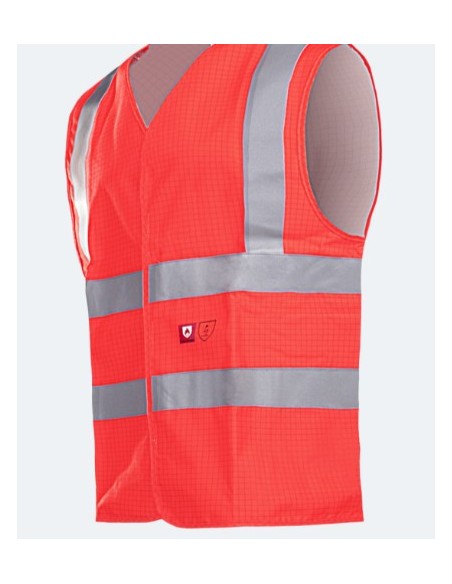 Chaleco alta visibilidad iGNIFUGO ROJO 