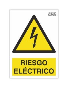  SEÑAL RIESGO ELECTRICO  PVC 0 7MM 210*300 