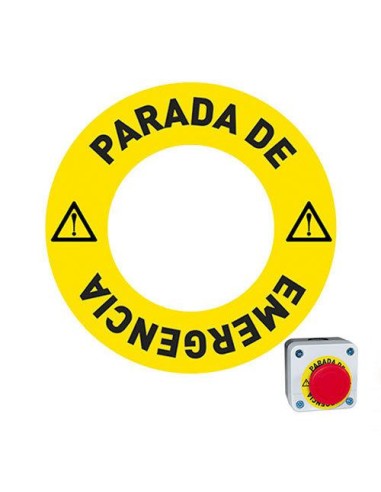 ADHESIVO PARADA DE EMERGENCIA 90MM DIAMETRO EXTERI