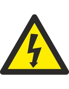 ADH TRIANGULO CON RIESGO ELECTRICO  105MM LADO