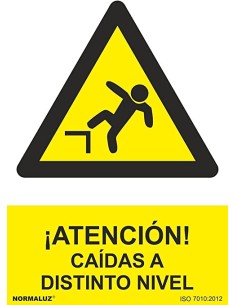 SEÑAL ADHESIVO PELIGRO CAIDAS A DISTINTO NIVEL 2