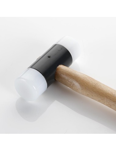 Martillo De Bocas De Nylon Con Mango Madera 44 mm