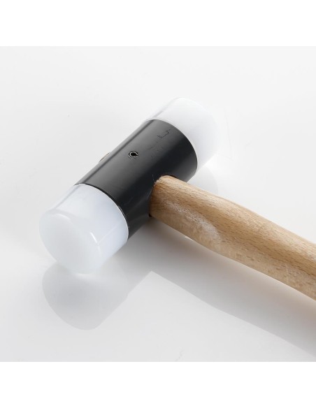 Martillo De Bocas De Nylon Con Mango Madera 44 mm