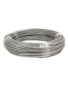 Rollo Cable acero de  4 mm  25 MTR 