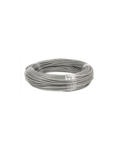 Rollo Cable acero de  6 mm   25 MTR 