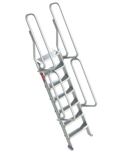 Escalera aluminio fija entreplantas y altillo 5P