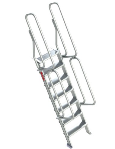 Escalera aluminio fija entreplantas y altillo 5P