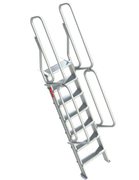 Escalera aluminio fija entreplantas y altillo 5P