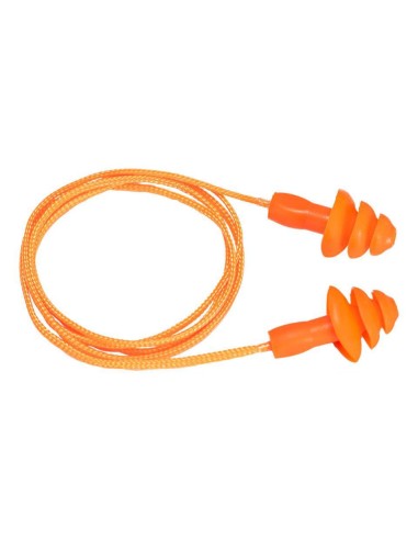 Tapones reutilizables de TPR con cordel  50 pares 