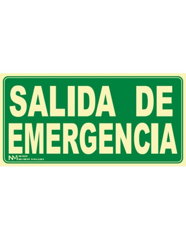 SEÑAL SALIDA DE EMERGENCIA 640X320
