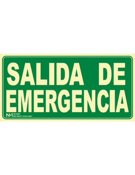 SEÑAL SALIDA DE EMERGENCIA 640X320
