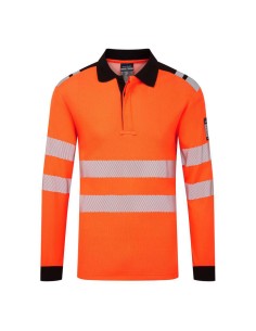 Polo PW3 Modaflame Knit HVO FR de manga larga
