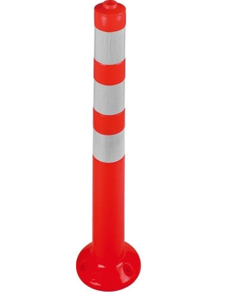 BOLARDO  NARANJA 750MM ALTURA 80MM DIAMETRO