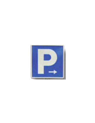 SEÑAL PARKING FLECHA DERECHA 420X300MM ALUMINIO