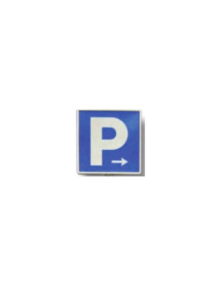 SEÑAL PARKING FLECHA DERECHA 420X300MM ALUMINIO