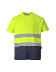 Camiseta Alta Visibilidad Bicolor Manga Corta C 2