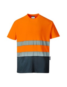 Camiseta Alta Visibilidad Bicolor Manga Corta C 2 2