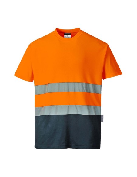 Camiseta Alta Visibilidad Bicolor Manga Corta C 2