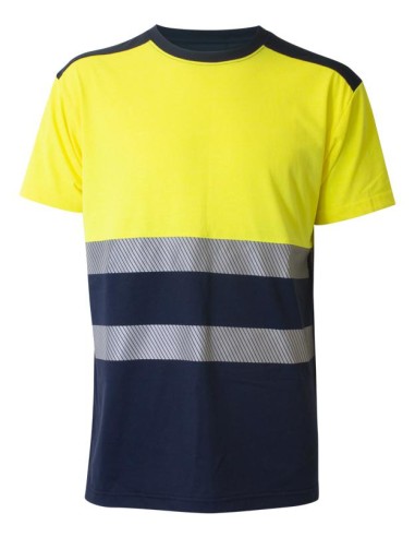 Camiseta A V Bicolor Manga Corta UPF40