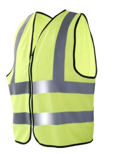 CHALECO DE ALTA VISIBILIDAD  CON CREMALLERA